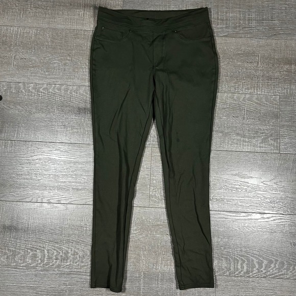 Seven7 Pants - Seven7‎ Womens Olive Green Pull On Leggings Ponte Pants Size Medium Stretch Slim